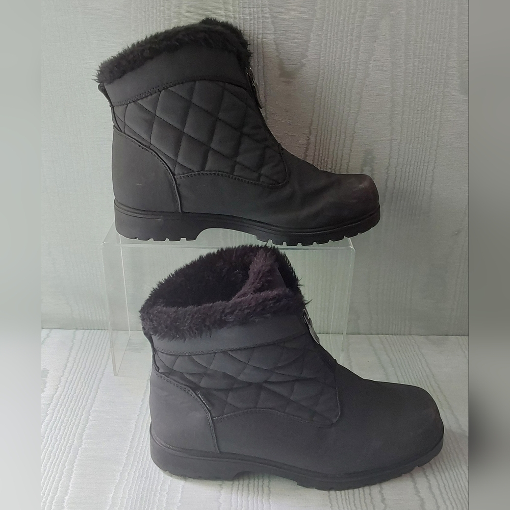 SPORTO Women's Quilted Black Winter Boots SIZE 7 #127